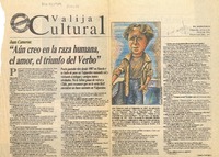 "Aún creo en la raza humana, el amor, el triunfo del Verbo"  [artículo] Eugenio Rodríguez.