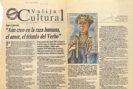 "Aún creo en la raza humana, el amor, el triunfo del Verbo"  [artículo] Eugenio Rodríguez.