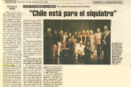 "Chile está para el siquiatra"  [artículo] Cristián Labarca B.