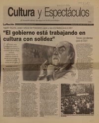 "El gobierno está trabajando en cultura con solidez"  [artículo] Patricia Cerda