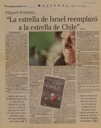 "La estrella de Israel reemplazó a la estrella de Chile"  [artículo] Pamela Juanita Cordero
