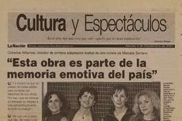 "Esta obra es parte de la memoria emotiva del país"  [artículo] Andrea González
