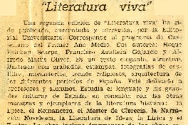 Literatura viva.  [artículo]