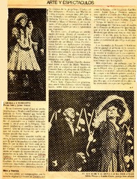 Arte y espectáculos  [artículo] H. E.