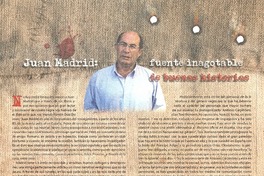 Juan Madrid, fuente inagotable de buenas historias  [artículo].