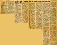 Diálogo sobre un dramaturgo chileno  [artículo] Critilo.