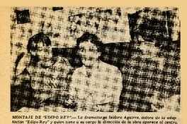 El "Edipo Rey" de Isidora Aguirre mantine espíritu de la tragedia.  [artículo]