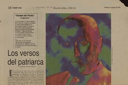 Los versos del patriarca  [artículo] Mario Verdugo Arellano.