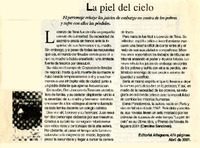 La piel del cielo  [artículo] Carolina Sandoval.