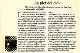 La piel del cielo  [artículo] Carolina Sandoval.