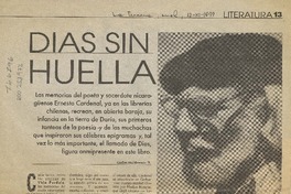 Días sin huella  [artículo] Carlos Maldonado R.