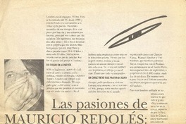 Las Pasiones de Mauricio Redolés, la poesía y el blues.  [artículo]