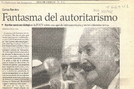 Fantasma del autoritarismo  [artículo] Marcelo Macellari.