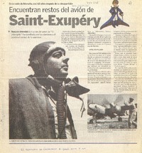 Encuentran restos del avión de Saint-Exupéry.  [artículo]