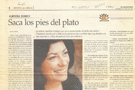 Saca los pies del plato  [artículo] Beatriz Berger.