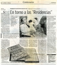 En torno a las "Residencias"  [artículo] Jaime Concha.