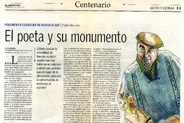 El poeta y su monumento  [artículo] Alicia Borinsky.