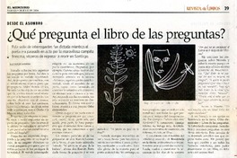 Qué pregunta el libro de las preguntas?  [artículo] Luis Vargas Saavedra.