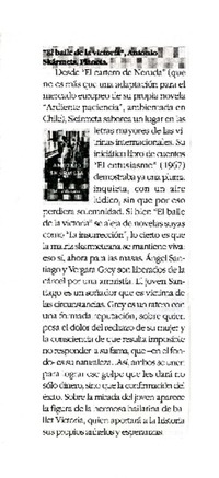 El baile de la victoria".  [artículo]