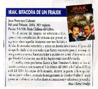 Irak, bitácora de un fraude  [artículo] Rosa María Verdejo.