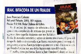 Irak, bitácora de un fraude  [artículo] Rosa María Verdejo.