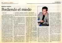 Perdiendo el miedo  [artículo] Roberto Fuentes.