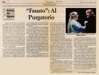 Fausto": al purgatorio  [artículo] Víctor Manuel Muñoz.