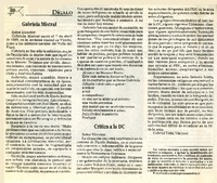 Gabriel Mistral  [artículo] Gabriel Vidal Vásquez.