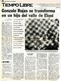 Gonzalo Rojas se transforma en un hijo del valle de Elqui  [artículo] Andrés Pizarro.