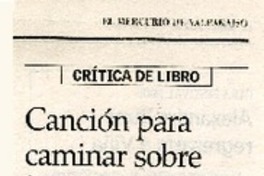 Canción para caminar sobre las aguas  [artículo] Ximena Ceardi.