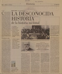 La desconocida historia de la historia nacional  [artículo] Iván Jaksic.