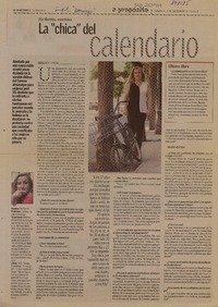 La "Chica" del calendario (entrevista)  [artículo] Fernanda García