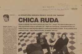 Chica ruda  [artículo]. Rodrigo Alvarado E.