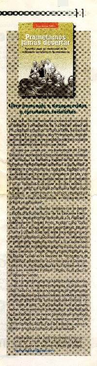 Libro homenaje a desaparecidos y ejecutados socialistas  [artículo].