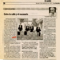 Entre la calle y el escenario  [artículo]Leopoldo Pulgar Ibarra.