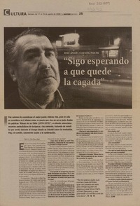 "Sigo esperando a que quede la cagada" (entrevista)  [artículo]G.L.