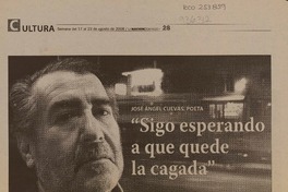 "Sigo esperando a que quede la cagada" (entrevista)  [artículo]G.L.