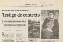 Testigo de contexto  [artículo]Beatriz Michell.