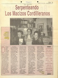 Serpenteando los macizos cordilleranos  [artículo] Viviana Benz.