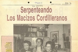 Serpenteando los macizos cordilleranos  [artículo] Viviana Benz.