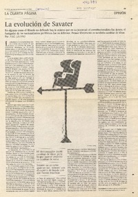 La evolución de Savater  [artículo] José Lázaro.