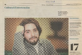 Andrés Neuman publica nuevo libro y visita Chile  [artículo] Francisco Véjar.
