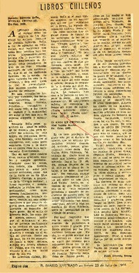 Nuevas crónicas  [artículo] Fidel Araneda Bravo.