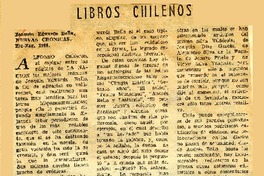 Nuevas crónicas  [artículo] Fidel Araneda Bravo.