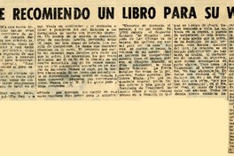 Le Recomiendo un libro para su wikén  [artículo].
