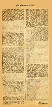 Mitos y fantasmas de Chile  [artículo] Raúl Silva Castro.