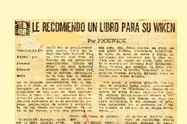 Criollos en París  [artículo] Pickwick.