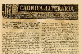 El bombardeo de Valparaíso y su época  [artículo] Marino Muñoz Lagos.