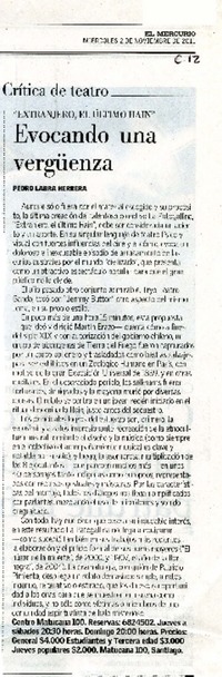 Evocando una vergûenza  [artículo] Pedro Labra Herrera.