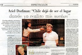 "Chile dejó de ser el lugar donde yo realizo mis sueños" (entrevista)  [artículo] Constanza Hola Chamy.